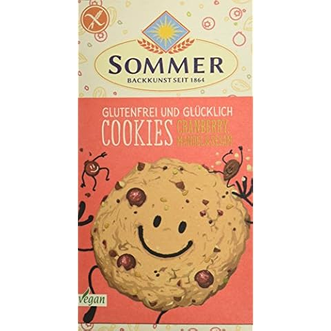 SOMMER Glutenfrei & Glücklich COOKIES Cranberry, Mandel & Sesam 6 x 125g Pack Cover