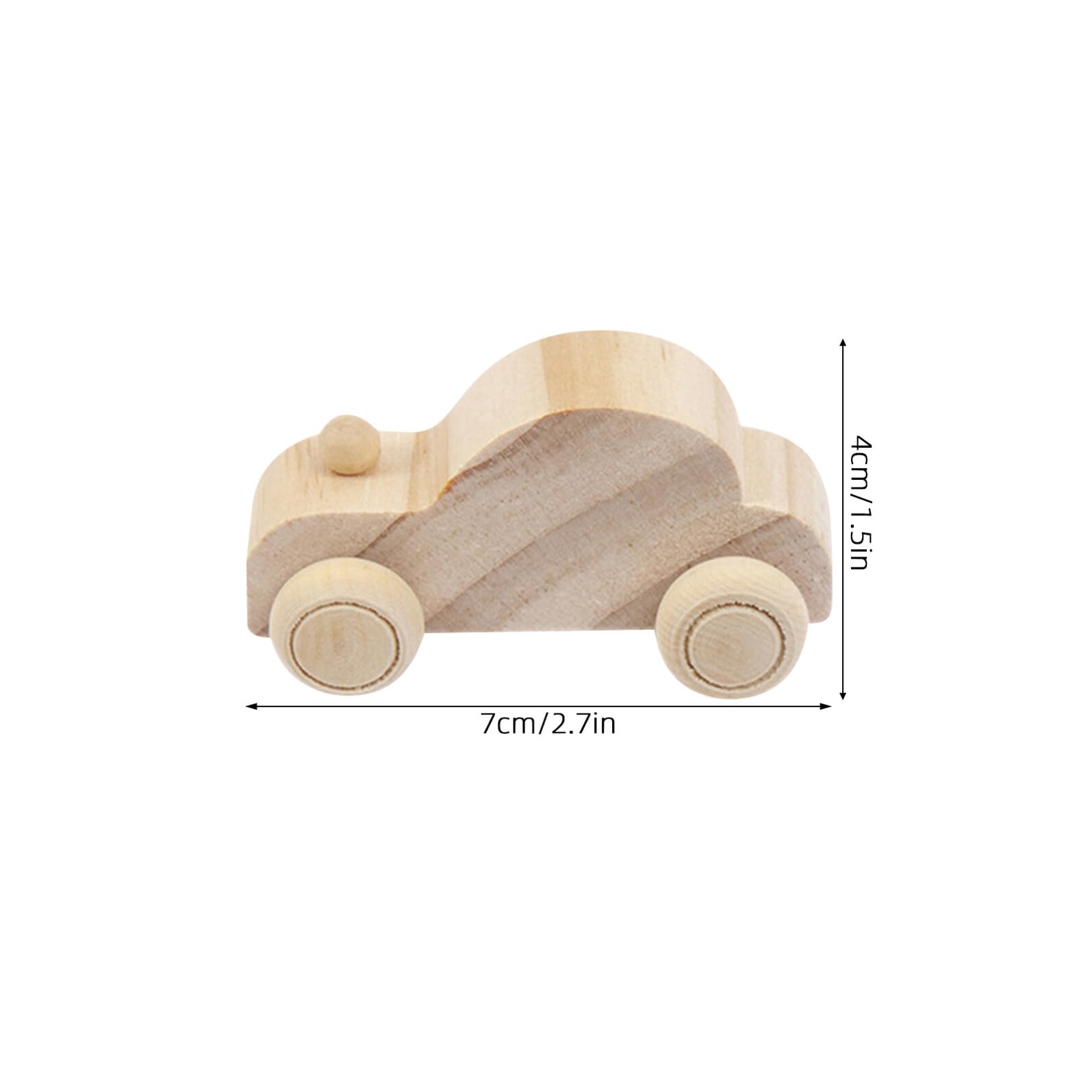 ERINGOGO Macchinine in Legno da Dipingere 12 Pezzi per Bambini | Color Khaki, Set Artigianale Fatto a Mano, Uso DIY per Attività Creative All'aperto