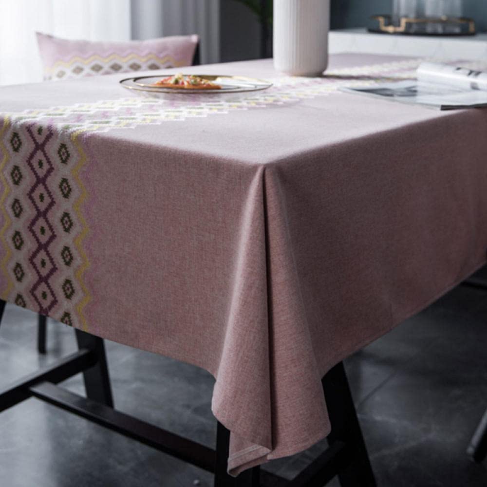 Anti Tache Nappe Lavable Rectangulaire Doux Épais de Qualité Supérieure Longue Durée Gris 135 × 100cm