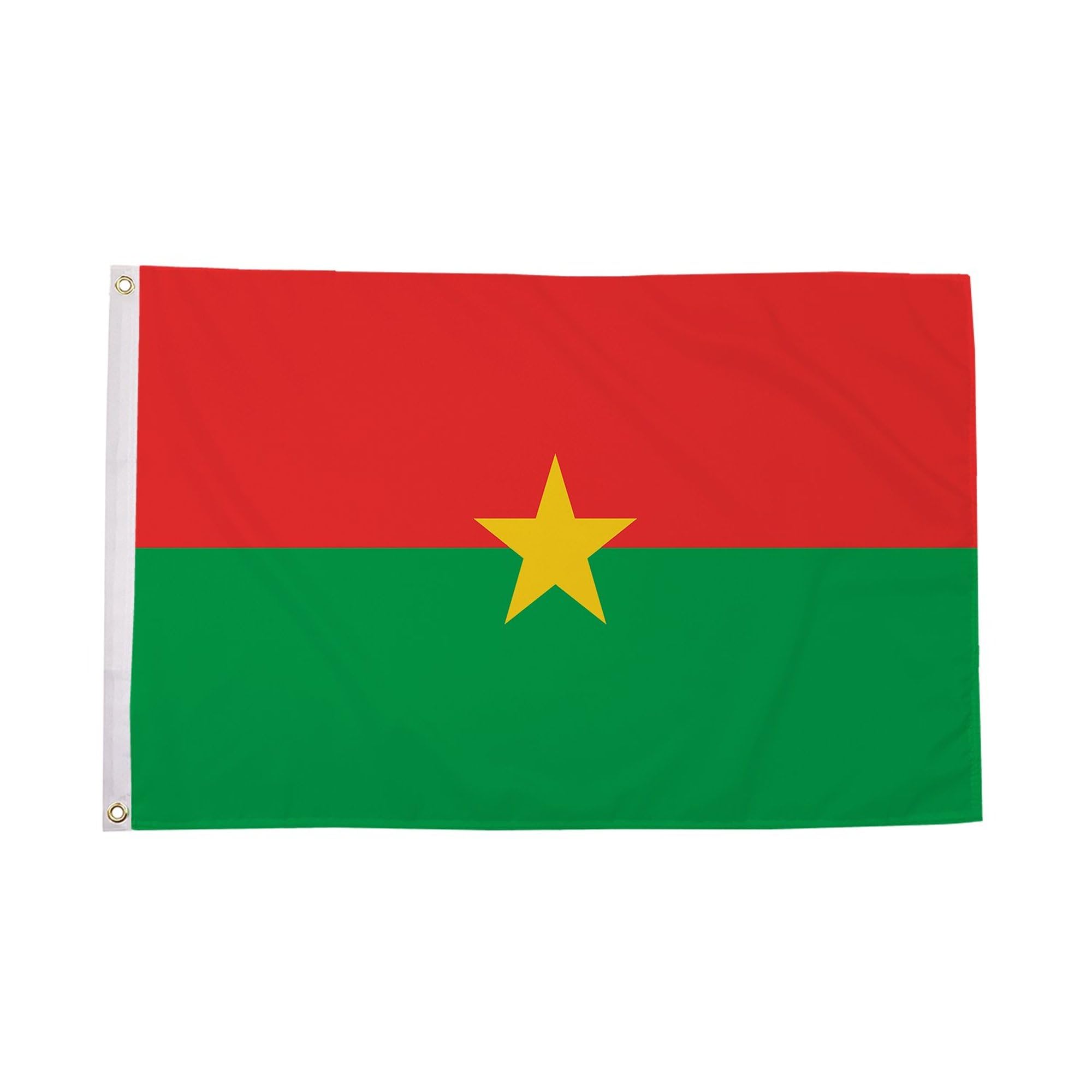 Flagtex Burkina Faso Flag 5ft x 3ft (150cm x 90cm) - Burkinabe National Banner Weather Resistant Polyester for Outdoor Display Garden Sports Events African Cultural Celebrations