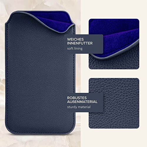 Housse iPhone 13 mini antichoc ONEFLOW Liberty Case bleu avec tirette pratique