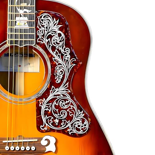 Acoustic Guitar Pickguard Scratch-Resistant Tortoise Red