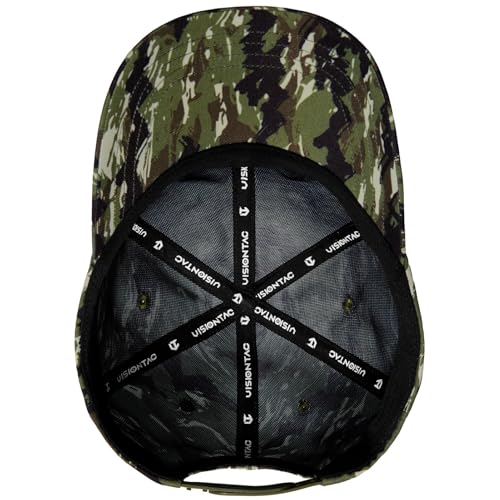 Image of Tactical Hat with Flag Patch Camo Military Army Hats Adjustable Trucker Baseball Cap Soft Top for Shooting