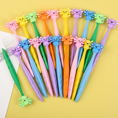 48 Pcs Cute Axolotl Bobblehead Eraser for Pencils Kawaii Erasers Cute School Supplies Fun Cartoon Erasers Back to School Supplies Birthday Classroom Gifts by LiYiQ - Used condition - Image 5
