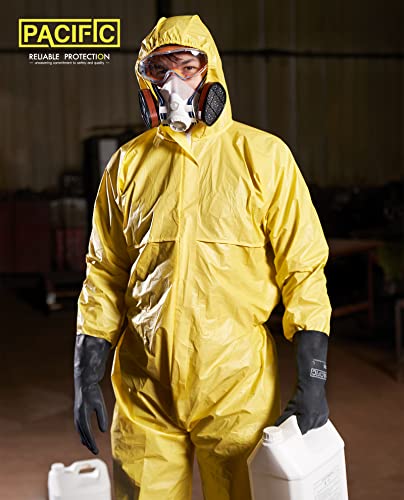 Pacific Ppe 2 Pairs Chemical Resistant Gloves, Heavy Duty Industrial Rubber Gloves, Resist Acid, Alkali And Oil, 12.6", X-Large #TOP7