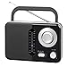 Produktbild Radio - Analoges AM/FM-Radio, Stromversorgung über Netzwerk oder Batterie, kompakt und tragbar, ideal zum Genießen Ihrer Lieblingssender.
