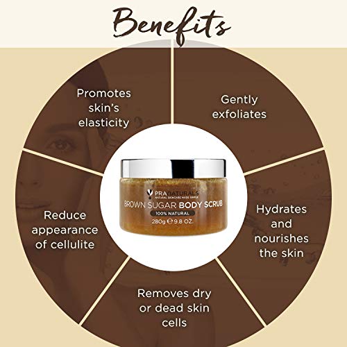 PraNaturals Bruine Suiker Bodyscrub - Natuurlijke Exfoliërende Bodyscrub - Verwijdert Voorzichtig Dode, Droge Huidcellen… - Afbeelding 5
