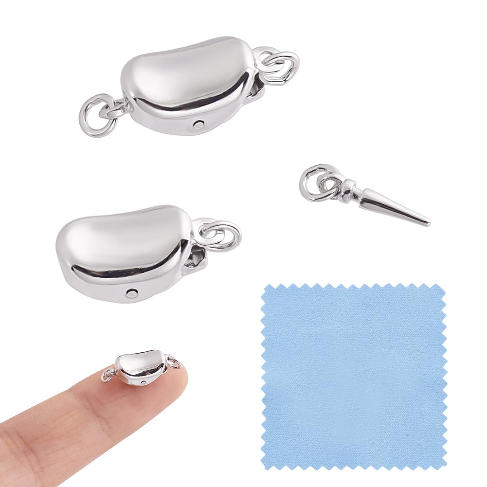 Amazon.com: GOMAKERER 1 Pc 925 Sterling Silver Necklace Clasp