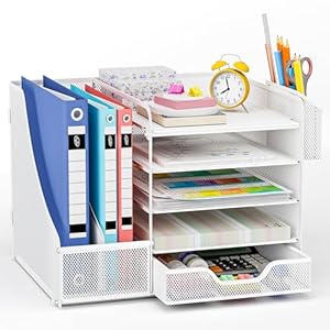 Apritsce 5-stufiger Schreibtisch Organizer mit Aktenhalter
