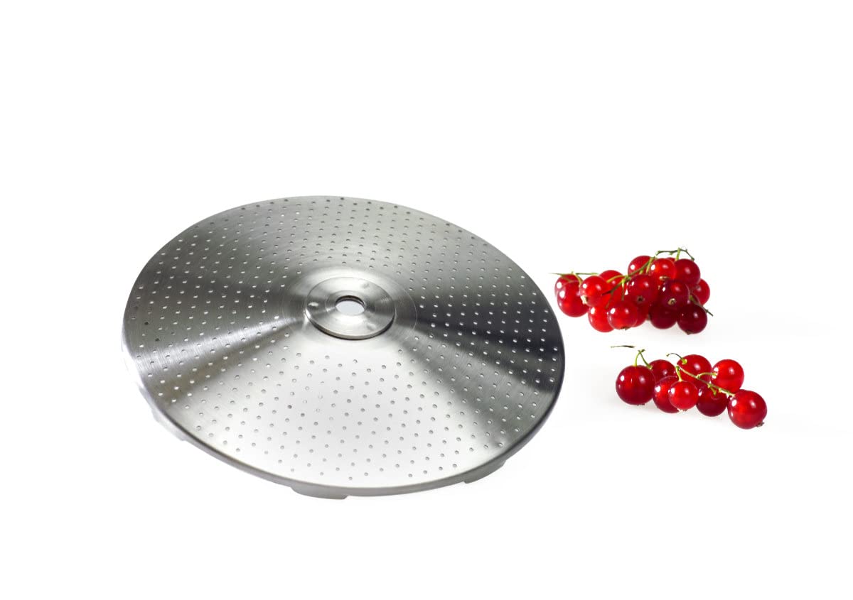 Grille Extra Fine Acier Inoxydable pour Moulin à Légume GSD 40 110-6 1 mm Argent