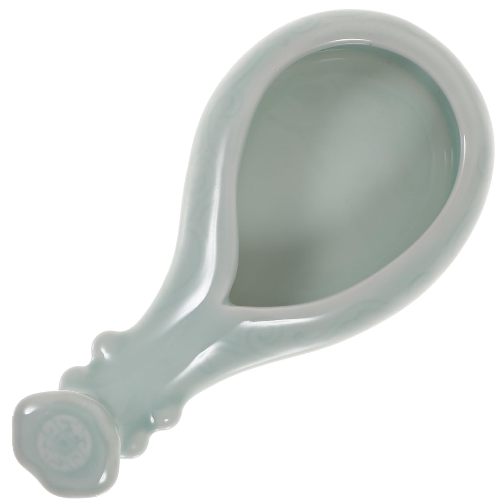 Operitacx Ceramic Pen Holder Calligraphy Ink Dish Calligraphy Ink Plate Brush Holder for Writing Desk for Practice