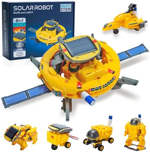 Hechify STEM Education Solar Robot Kit,Stem Toys Science Kits for Kids 8-10,Building Experiments Robotics Set for Boys Teens,8 9 10 11 12 Year Old boy Gift Ideas On Christmas Birthday