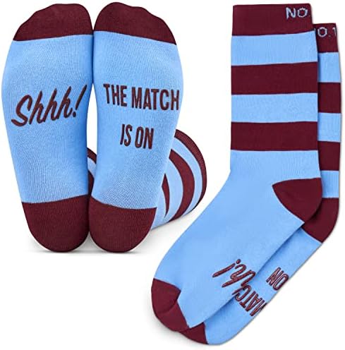 Football Fan Lounge Socks - Great Gift For Football Fans - 'Shhh! The Match Is On'