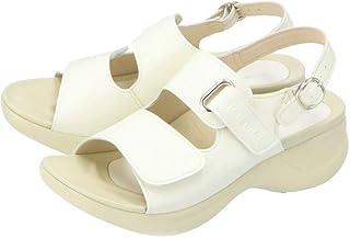 Re:getA(リゲッタ) レディース RW-1001 レディース オフィス ナースサンダル バックベルト 面テープ 調節 ミドルヒール 甲高 歩きやすい 履きやすい 疲れにくい 痛くない 日本製ヒールサンダル