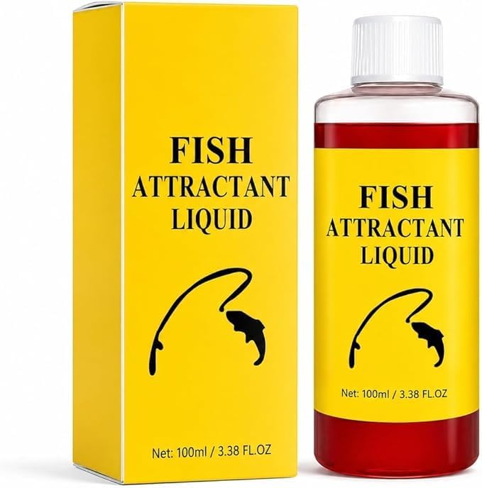 Fish Attractant Liquid, 100ml Red Worm Liquid Spray - Powerful Bait Attractant Scent Bait Fish Attractant Liquid for Trout, Panfish,Enhances Scent & Improves Biteresponse