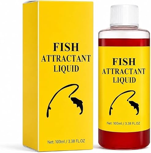 Fish Attractant Liquid, 100ml Red Worm Liquid Spray - Powerful Bait Attractant Scent Bait Fish Attractant Liquid for Trout, Panfish,Enhances Scent & Improves Biteresponse (2PCC-Fish Attractant Liquid)