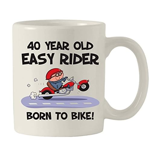 Jinete Fácil Desde 1975 Hombres 40 Cumpleaños Taza De Cerámica