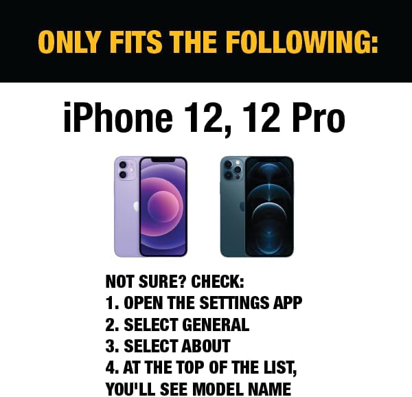 Miniatura 2 de DEWALT Protector de pantalla de vidrio para iPhone 1212 Pro, protector de pantalla de vidrio templado compatible con Apple, protección de pantalla