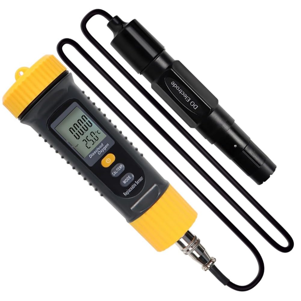Jnchdghwa As Shown For Aquaculture And Hydroponics Compatible Portable Dissolved Oxygen Meter Featuring Replaceable Probe