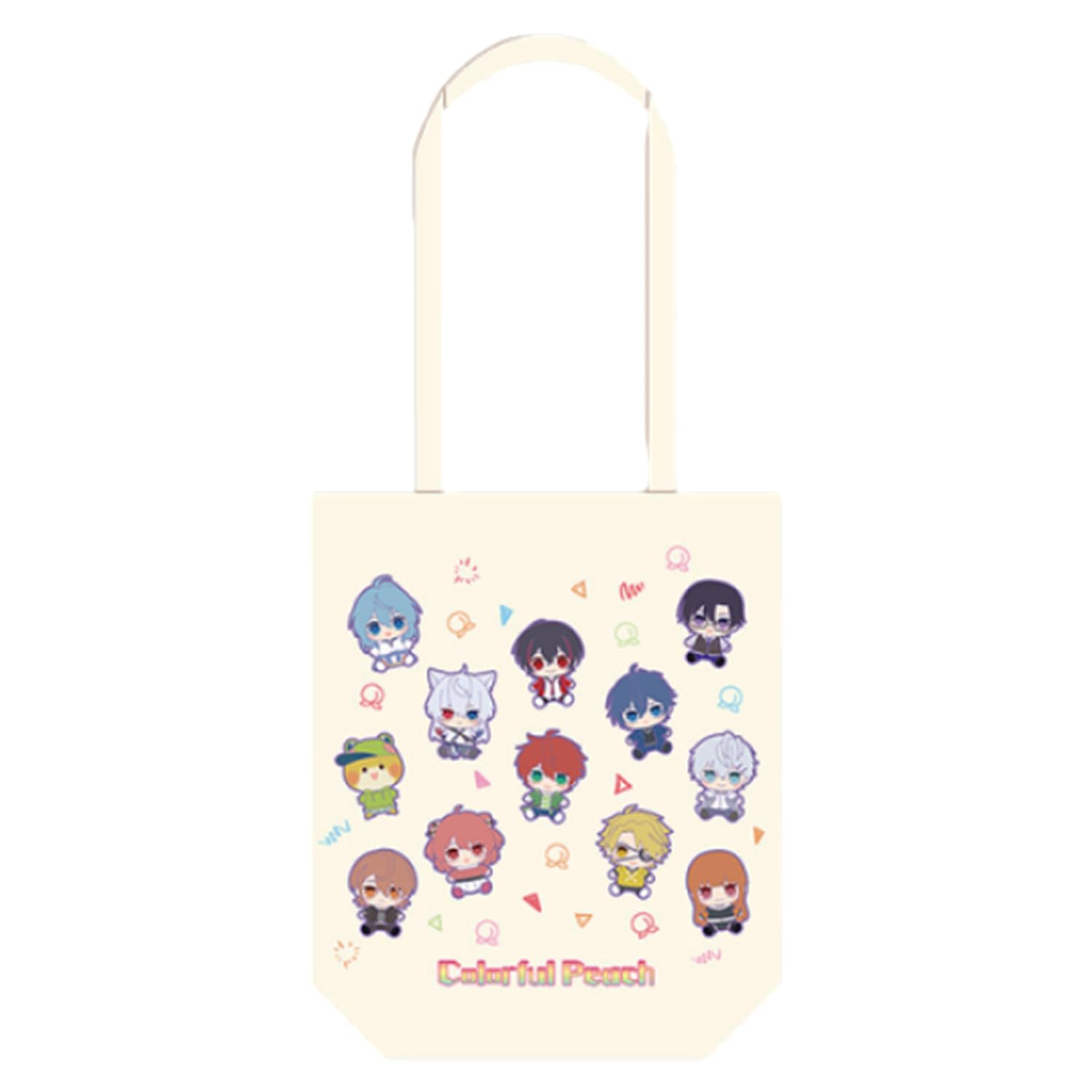 Amazon | カラフルピーチ トートバッグ 全2種 約30×35cm マチつき (き 
