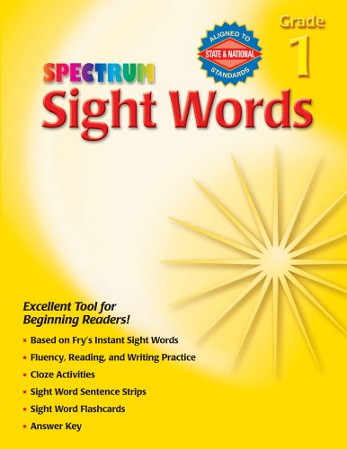 Sight Words, Grade 1 (Spectrum)