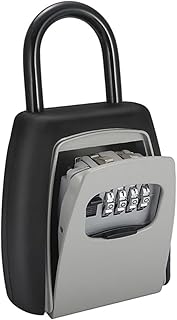 Tofficu Combination Lock Wall Mount Key Case Box Key Lock Box Metal Lock Box Office Safe Digital Lock Box Key Storage Safe Case Key Storage Case