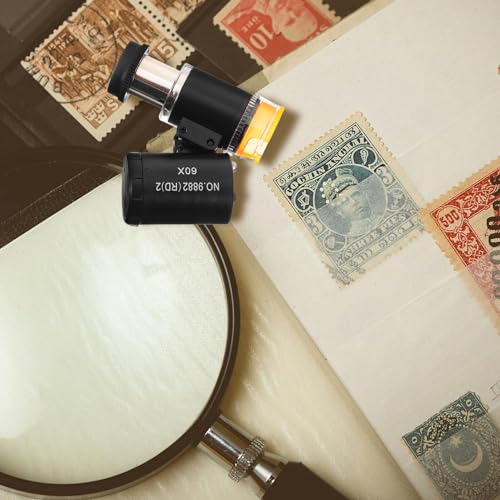 Image of iplusmile Handheld 60X Digital Microscope with Led Light Mini Magnifier for Coin Collecting Jewelry Inspection and Bug Identification