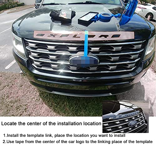 3D Letters Abs Front Hood Emblem Hood Letters Logo For Expl 2011-2021-2023 (Chrome) #TOP2