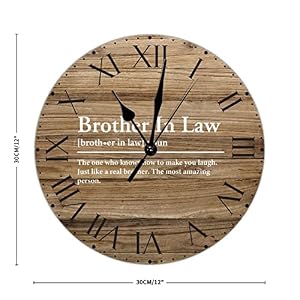 PVC Wall Clock Brother in Law Definition Numeral Clocks Primitive Sayings Roman Numerals Clock Typography Wall Art 12in Battery Operated Country Frameless Clocks for Home Living Room Dining PVC Wall Clock Brother in Law Definition Numeral Clocks Primitive Sayings Roman Numerals Clock Typography Wall Art 12in Battery Operated Country Frameless Clocks for Home Living Room Dining