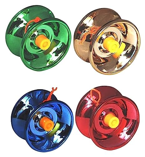 M.S TRADERS Fine Quality High Gloss high Speed Metal YoYo Spiner Toy (1 pcs) Make in India (Multi Color,Pack of 1) Deliver