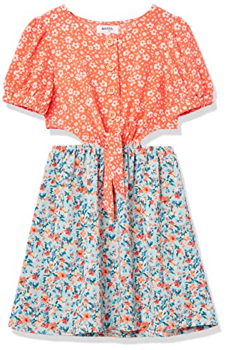 Speechless Girls' Short Sleeve Peek-a-Boo Dress