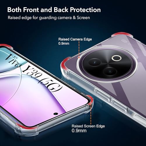 Image of Jkobi Shockproof Crystal-Clear Back Cover for Vivo Y39 (Anti Yellow Case | Drop & Camera Protection | Hard Polycarbonate)