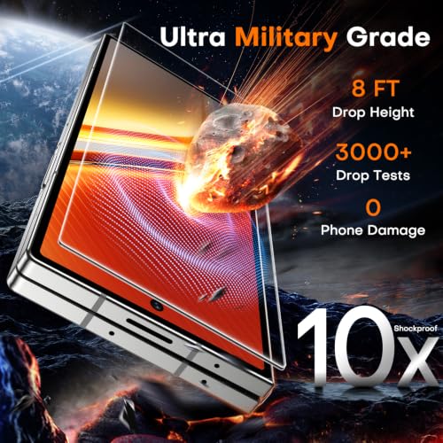 Image of TOCOL for Samsung Galaxy Z Fold 8 Ultra Screen Protector | Easy Installation Bubble-Free, 9H+ Tempered Glass, 8FT Military Grade Shatterproof, Anti-Scratch, Case Friendly HD 2 Pack