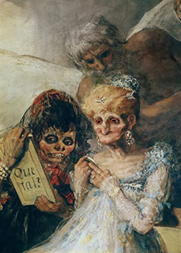 Affiche Toile Goya les vieilles femmes Décoration Mural Salon Chambre 60x90