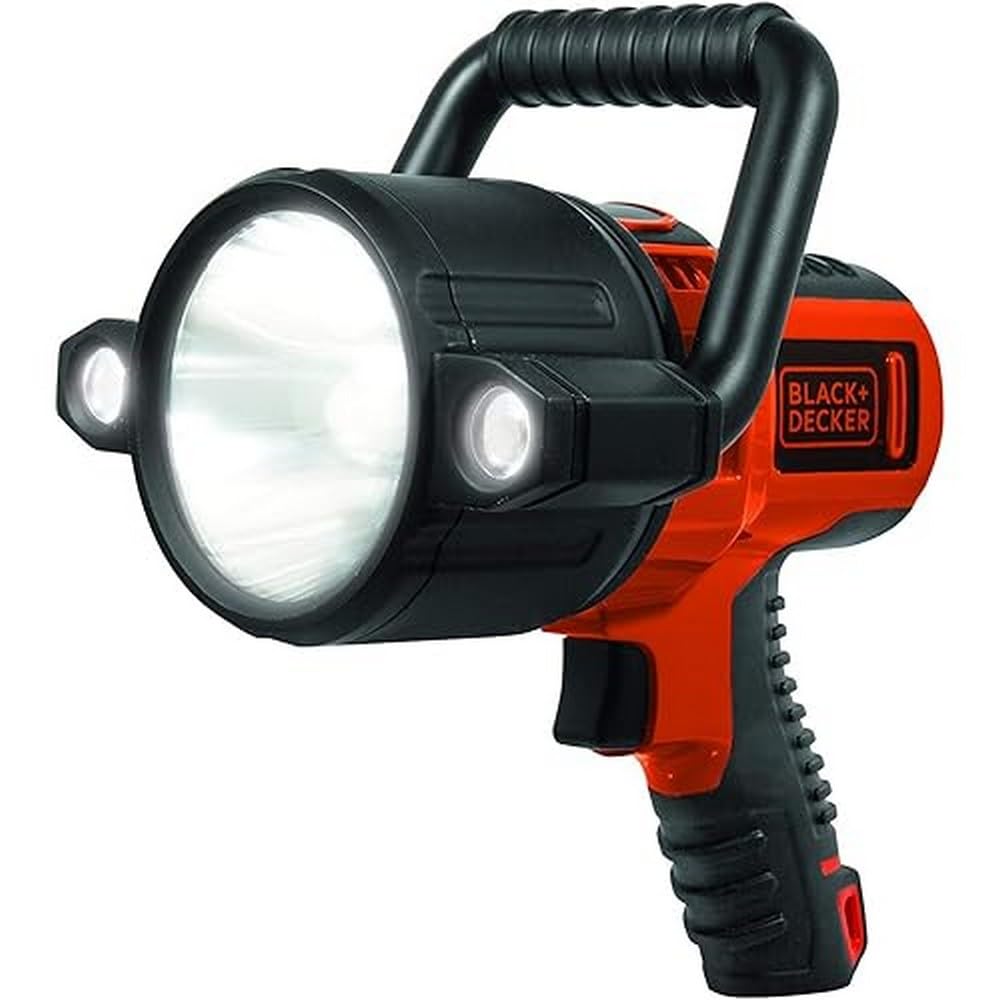 Black & Decker Latarka LED, reflektor LED, ładowalna, 750 lumenów, 10 W