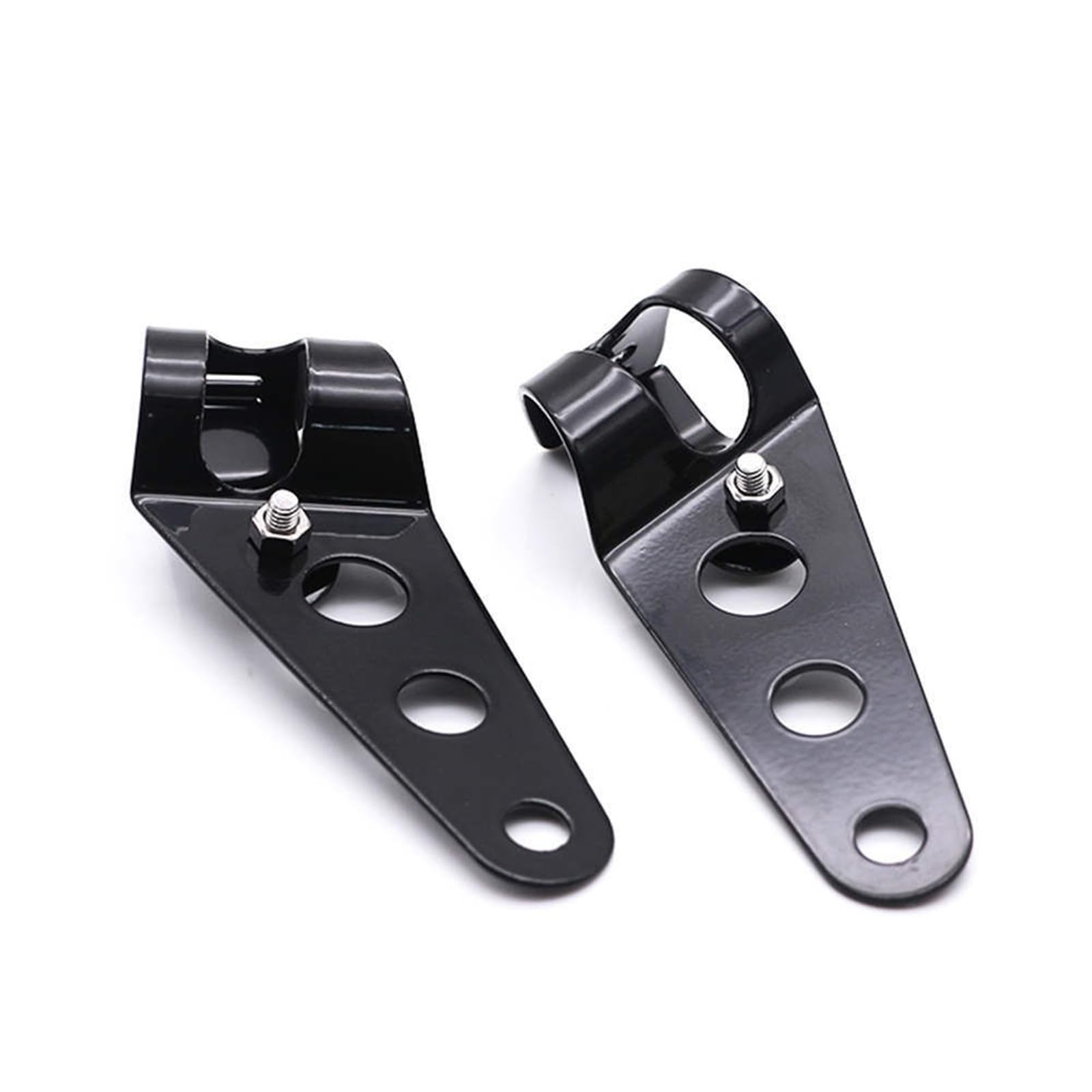 Headlight Bracket Mount Universal Motorcycle Headlight Brackets Headlamp Mounting Head Light Support Front Lamp 28mm-36mm and 35mm-43mm(Black 35mm-43mm)