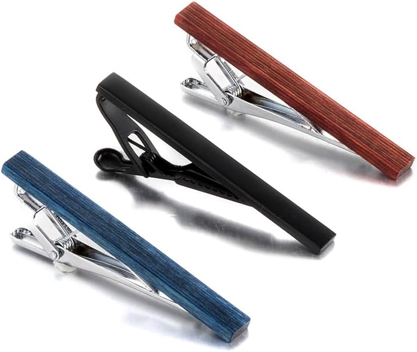 Formal Tie Clip Black Tie Clip Business Combination Men's Silver Tie Clip Business