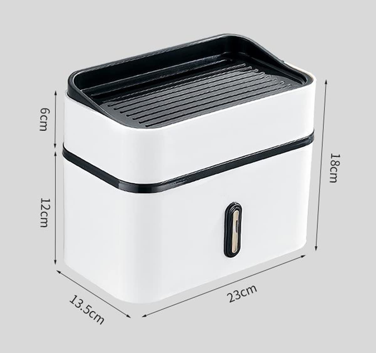 Portarrollos de Papel higiénico Adhesivo con cajón de Almacenamiento Caja de pañuelos de baño Soporte de Papel higiénico para Ducha montado en la Pared Portarrollos de Papel higiénico