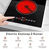 Empava 2 Burners Electric Cooktop, 12 Inch Radiant Stove with Child Safety Lock, Timer, Overheat Protection, All Kinds of Cookware, 3000W, 220-240V Hard Wired, No Plug, ETL Certified #3
