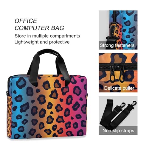 Funda portátil ALAZA estampado leopardo arcoíris 13-15.6 pulg miniatura 5