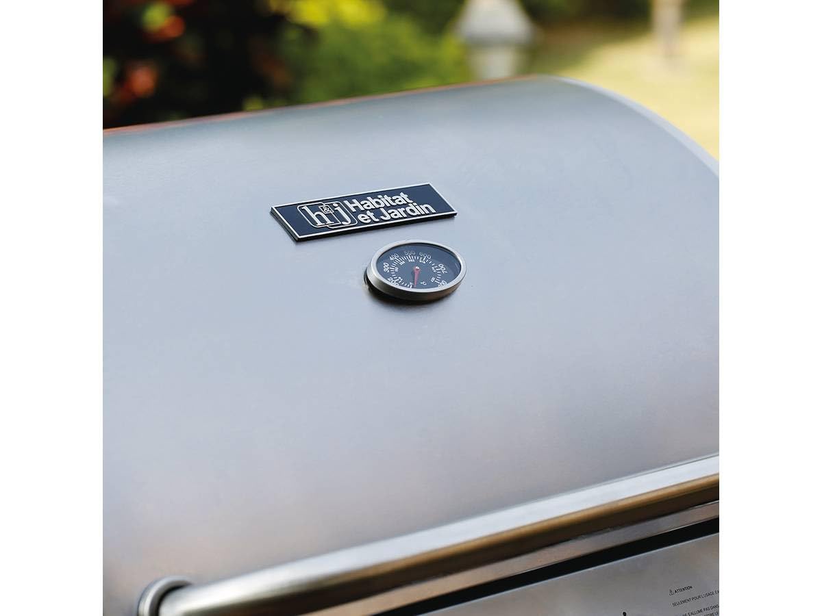 Habitat et Jardin Barbecue Gaz Party 5, 5 Brûleurs Dont 1 Latéral, 15.2 kW ‎1351_86806 Noir