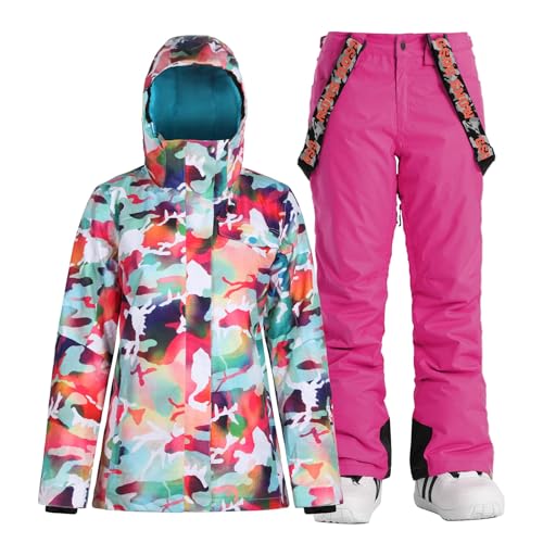 GSOU SNOW Giacca e Pantaloni da Sci da Donna, Tuta