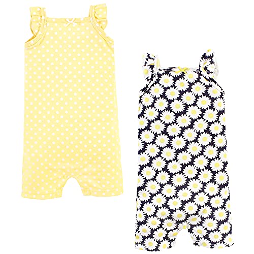 Image of Hudson Baby Unisex Cotton Rompers