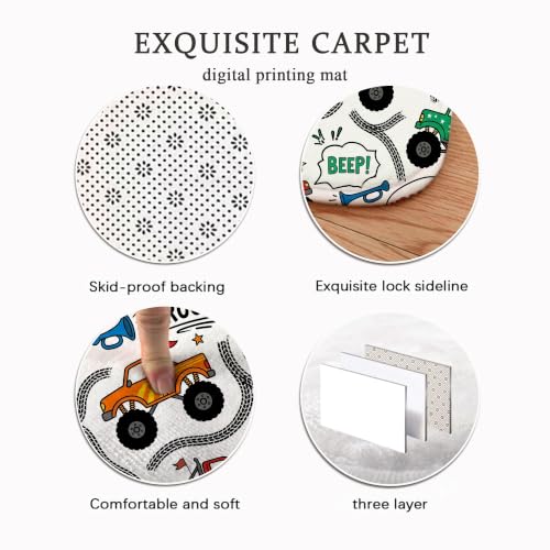 Alfombras estéticas para el hogar con diseño de camión, el mejor complemento para la sala 8