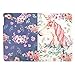 Hi Space Unicorn Case for iPad 9.7, Pink Rose Flower Folio Stand Tablet Smart Case Cover Auto Sleep Wakeup Function foriPad 5th/6th Gen for iPad Air 1/2 2017 2018