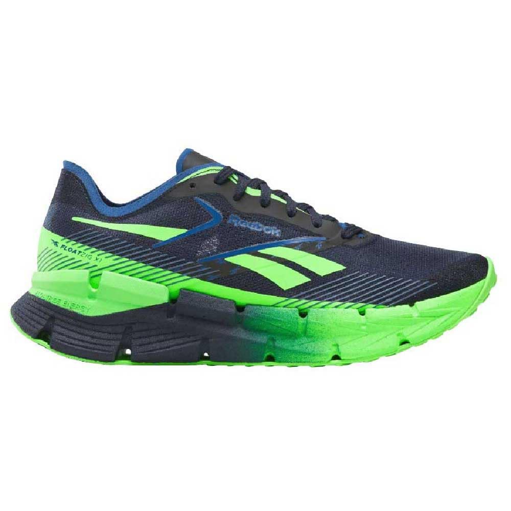 Reebok Unisex Floatzig X1 Trainers, Vector Navy Solar Lime Twilight Blue, 8.5 UK