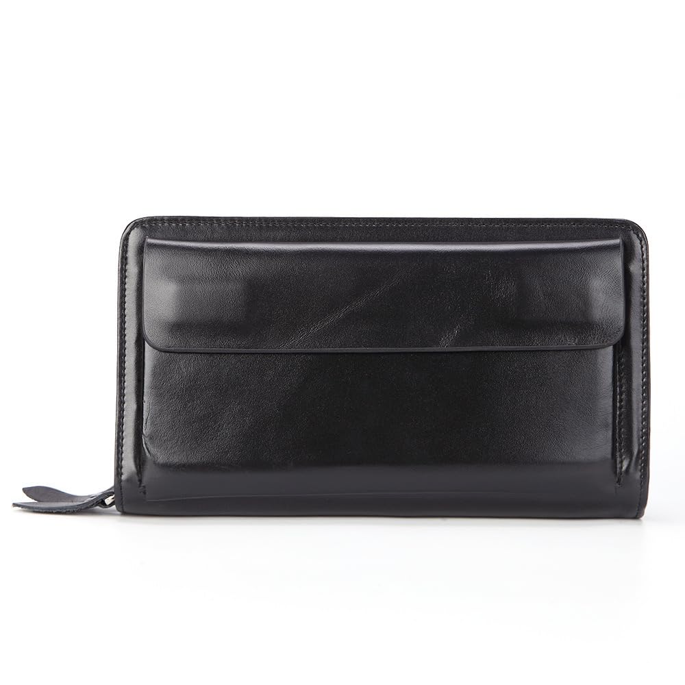 Porte-monnaie long hommes en cuir pour tout ranger sans encombrement