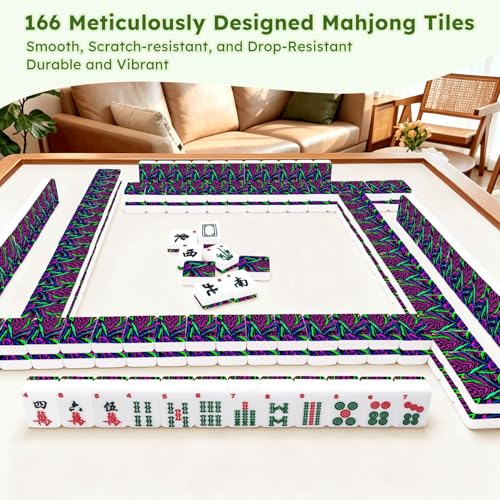 Juego de Mesa American Mahjong Set de 166 Fichas Acrílicas miniatura 7