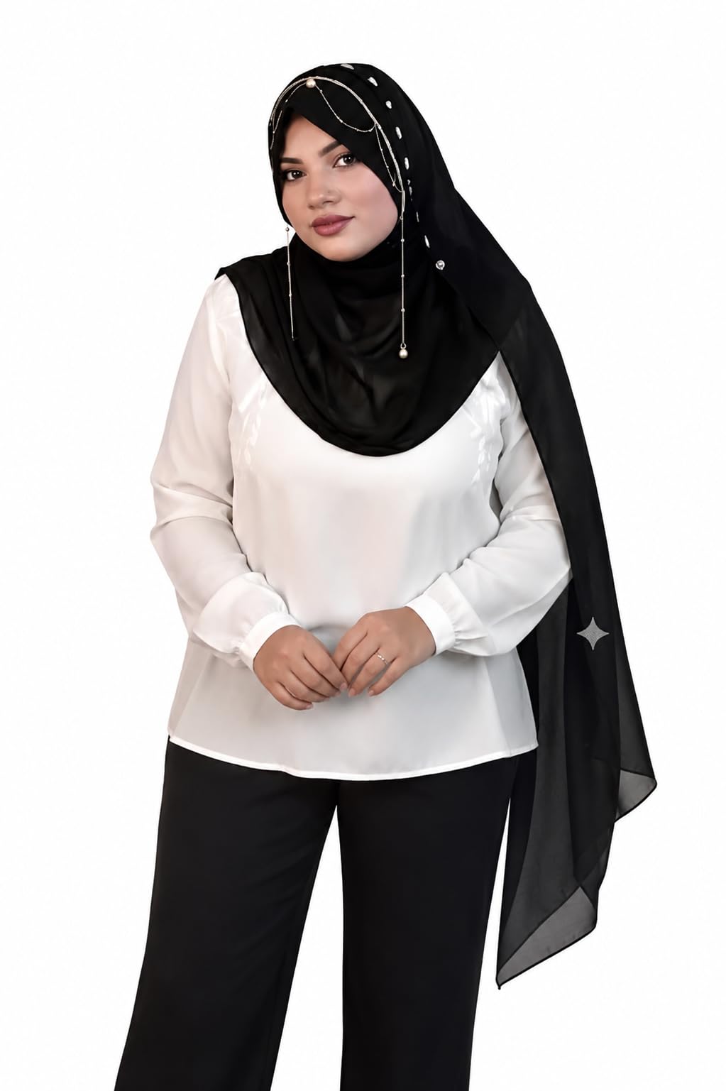 wrap my hijab Ready To Wear Makhni Style Party,wear Jhoomar Lite Trending Viral Hijab For Women-picture-11