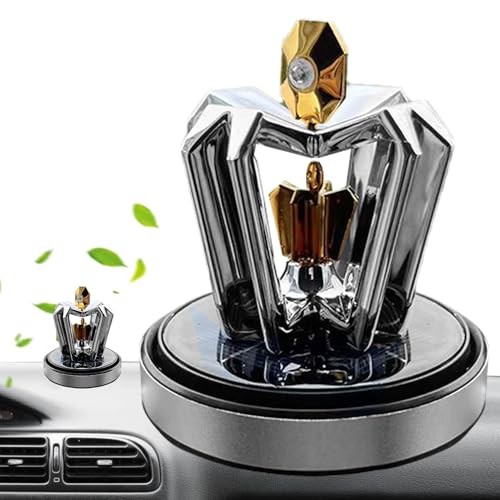 Difusor de automóviles de aromaterapia: ambientador de de corona de corona giratoria, decoración de creativo de larga duración | Cómodo accesorio elegante para accesorios, oficina, viaje